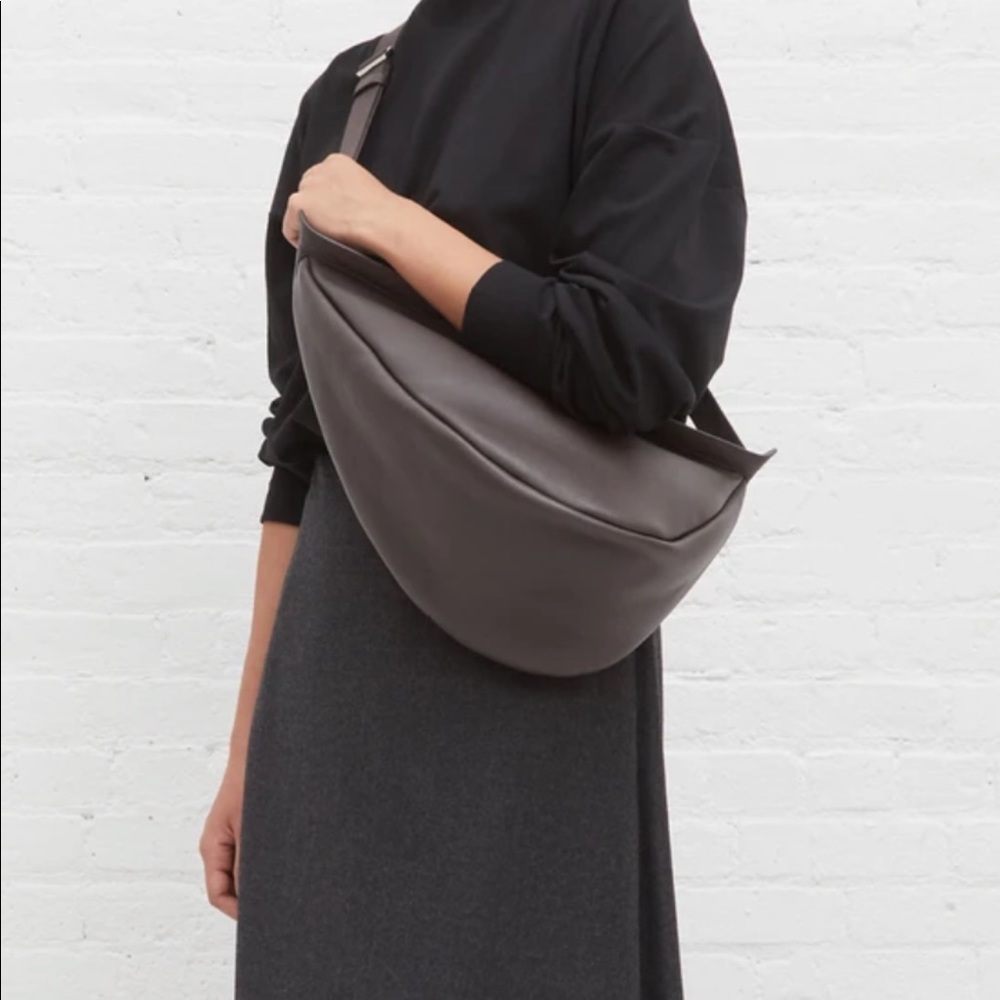 The Row Brown Large slouchy banana bag